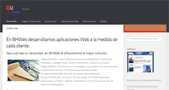 Desktop Screenshot of bhweb.es